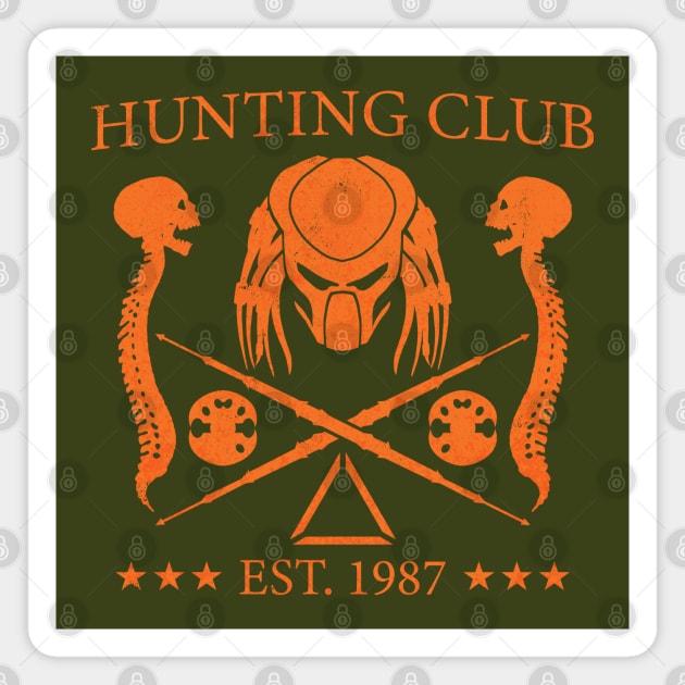 Yautja Hunting Club Magnet by CCDesign